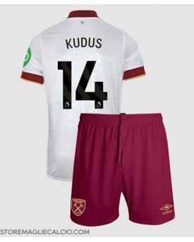 West Ham United Mohammed Kudus #14 Maglia Gara Terza Repliche 2024-25 Bambino Maniche Corte